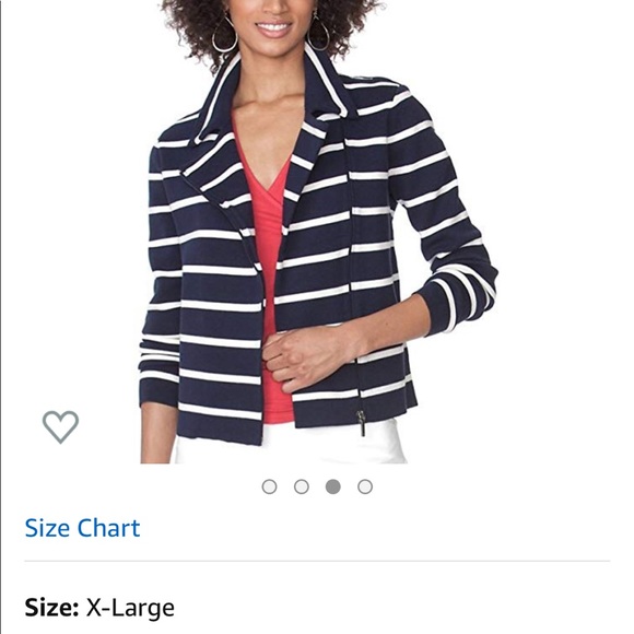 Asymmetrical striped jacket - Picture 3 of 5